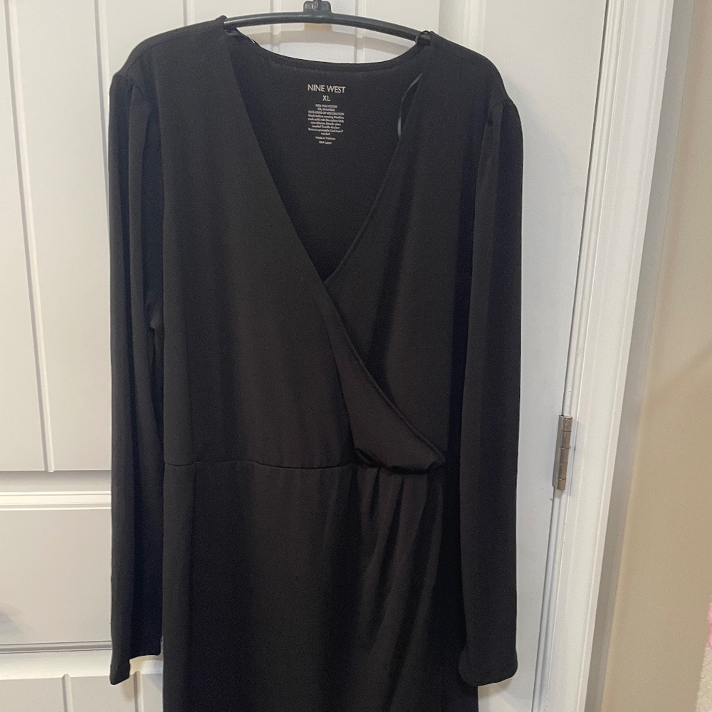 Black long sleeve dress. Nine West